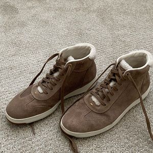 Cole Haan GrandPro faux fur trimmed hi top shoes